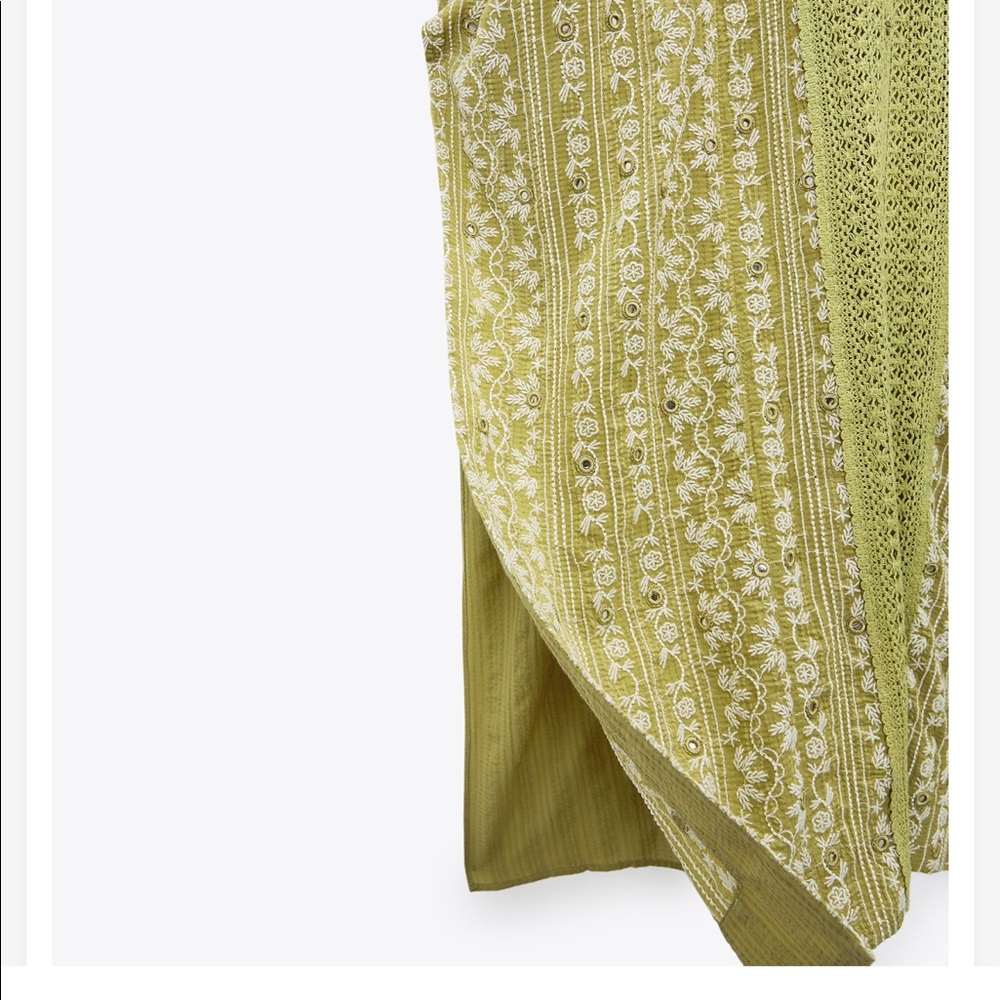 Zara Embroidered Long Dress - Picture 9 of 12